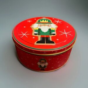 Lindy Bowman Collectible Cookie Canister, NUTCRACKER Gift Tin